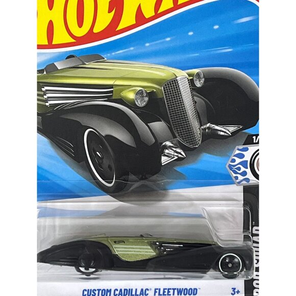 Hot Wheels 2024 Cadillac Fleetwood – Rod Squad Series 1/10 Black & Green - Picture 5 of 8